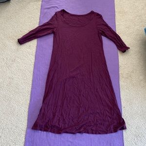 Eileen Fisher plum dress